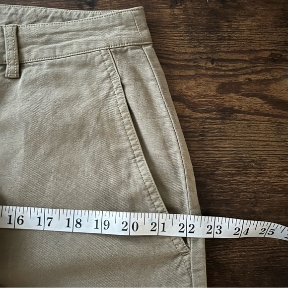 Eileen Fisher Cotton Hemp Tapered Pants in Tarragon Green Size 16 Ankle Pocketa - Picture 4 of 15